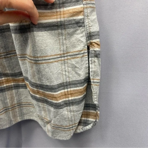 Muji Australia Cotton Plaid Flannel Midi Maxi Shirt Dress Size Large - Picture 5 of 8